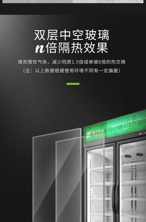 智冷库品高端商超冷藏展示柜黑金岁月三门商用冷柜 工厂直销
